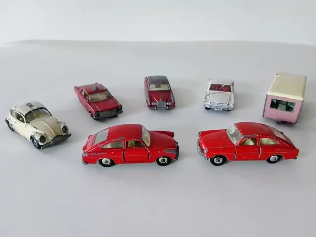 Matchbox Lesney Regular Wheels ~ Job Lot . 7 Vehicles. Unboxed and PLAYWORN.