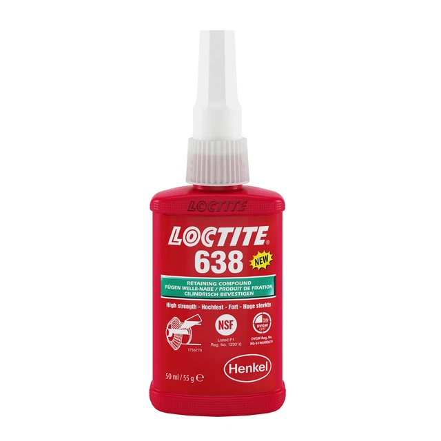 LOCTITE 638 50ML Retaining Compound - Adhesive - Glue - Locking - Fix ...
