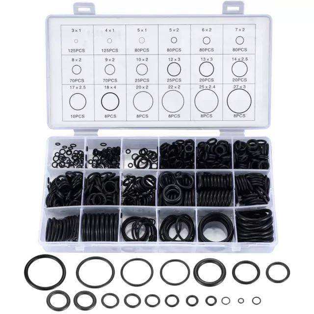 KOXXIAMOQ Set Anelli di Tenuta 850 pezzi Set Guarnizioni O-Ring Kit Gua