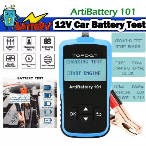 Tester batteria auto TOPDON AB101 12V CCA strumento analizzatore batteria IT