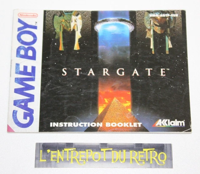 ++ notice / mode d'emploi du jeu nintendo GAME BOY STARGATE ++