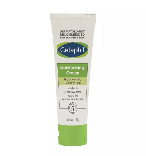 Cetaphil Moisturising Cream for Face & Body , Dry to very dry skin, 80 gm