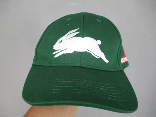 South Sydney Rabbitohs Hat Mens Green NRL 2022 Rugby League Strap Cap Logo