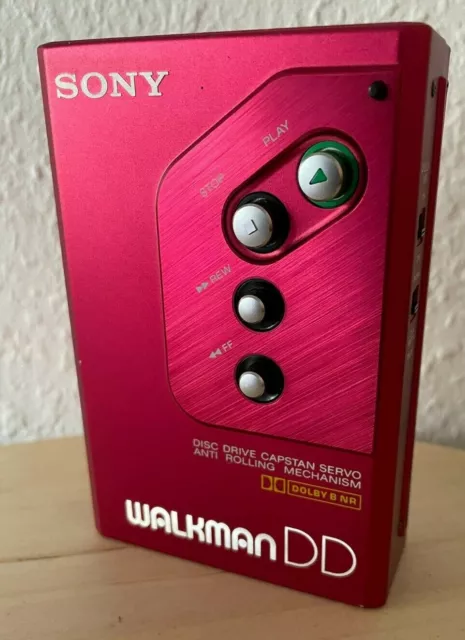 🍟 SONY Walkman WM-DD 10 - ROT- Optisch Gut, Technisch Ton leiert, Läuft rau 🚩