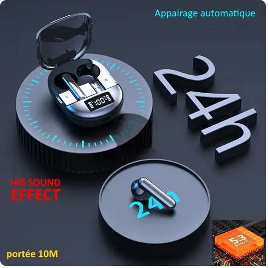 Generic Casque Bluetooth Sans Fil P9 + EDR - Version 2023 - Anti Bruit Avec  Micro - Noir - Prix pas cher