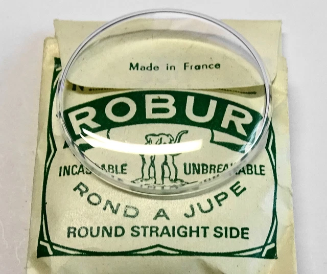 VERRE ROBUR MONTRE ROND DIAMETRE 30.6 mm A LOUPE