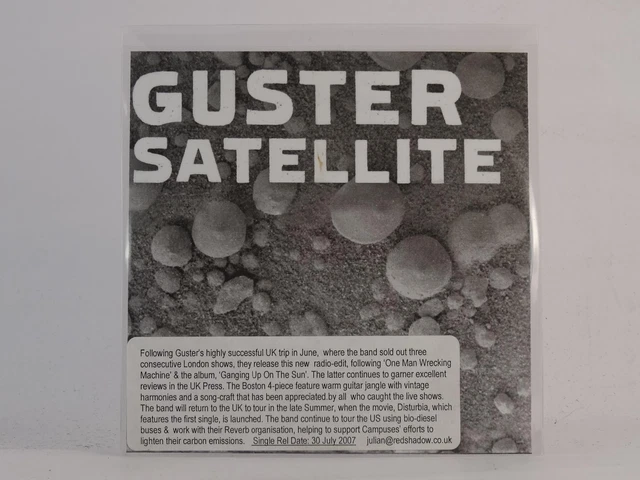 GUSTER SATELLITE (E60) 1 Track Promo CD Single Picture Sleeve REPRISE MUSIC