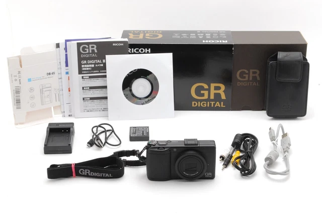 [TOP MINT in Box] Ricoh GR Digital III 3 10.0MP Black Compact Camera From JAPAN