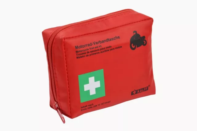 Fahrrad / Motorrad / Roller Verbandtasche / Verbandkasten DIN 1. Hilfe Satz neu