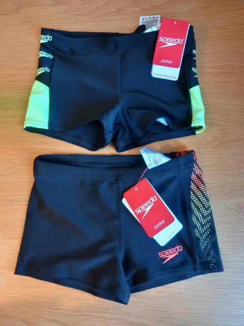 Boys Speedo Endurance Black Swimming Shorts Trunks 5 - 6 years BNWT FREEPOST