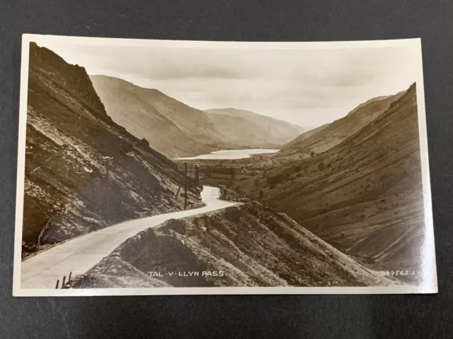 Valentine's Tal-Y-Llyn Pass Gwynedd Wales Real Photo Postcard-P/C-Rppc