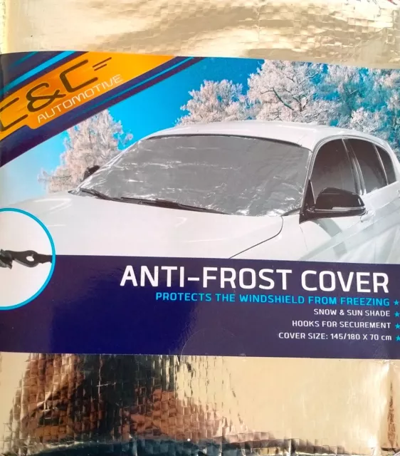 Bâche de Protection Pare Brise Antigivre Voiture Antigel Neige Hiver Universel