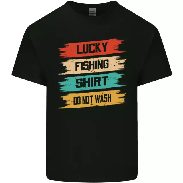Lucky Fishing Shirt Fisherman Funny Kids T-Shirt Childrens