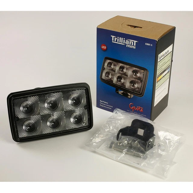 Grote 63601-5 CLEAR,WORK LAMP,LED,SPOT PATTERN,RETAIL Vehicle-Mounted Work Light