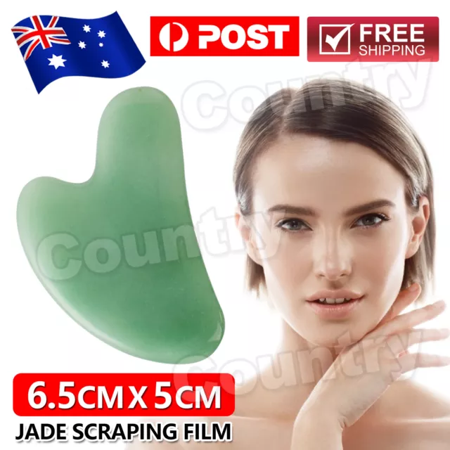 Natural Guasha Facial Jade Face Body Care Gua Sha Board Massager Tool