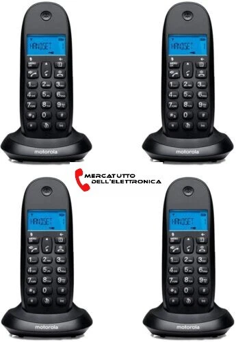 Motorola C1001CB+ – Telefono Cordless DECT Con Blocco Chiamate, Vivavoce, Rubrica 50 Contatti, Display Retroilluminato - 2