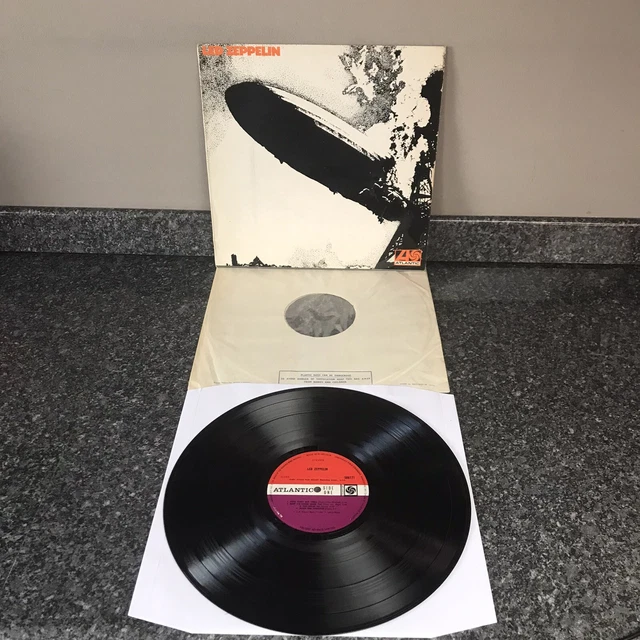 LP LED ZEPPELIN Debut Album 1St Uk Press Version 6 Orange Purple 