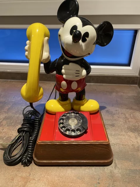 Micky Maus Telefon DFeAp 322 POST BP -Zettler mit Wählscheibe 06/84 Mickey Mouse