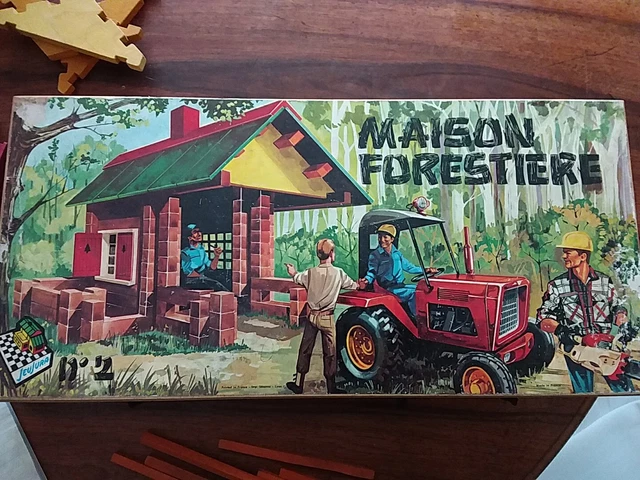 JEU DE CONSTRUCTION Jouet en bois JeuJura Mon Chalet en Bois ois 240
