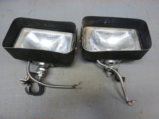 Gearhead SUPER OFF ROAD Chrome 6" 130W Halogen Long Range Lights | Pair With Black Covers | Dick Cepek Style