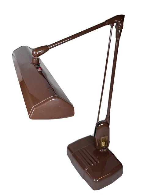Vintage Dazor P 2324 Floating Fixture Millitary Industrial Drafting Desk Lamp