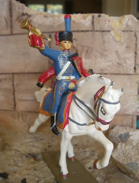 Soldat de plomb - Cavalier de l'empire au clairon