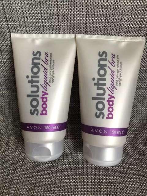 2 Avon Solutions Body Liquid Bra Lifting Gel - 150ml Each