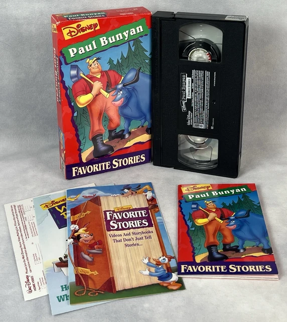 DISNEY PAUL BUNYAN Favorite Stories VHS Walt Disney Home Video w ...