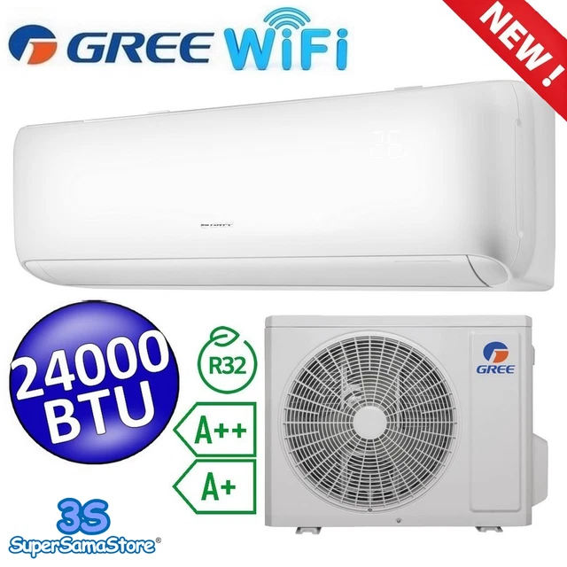 3S Ari Gree - Climatiseur Mono Split 24000 Btu Classe A++/A+ Inverter R32 Wifi