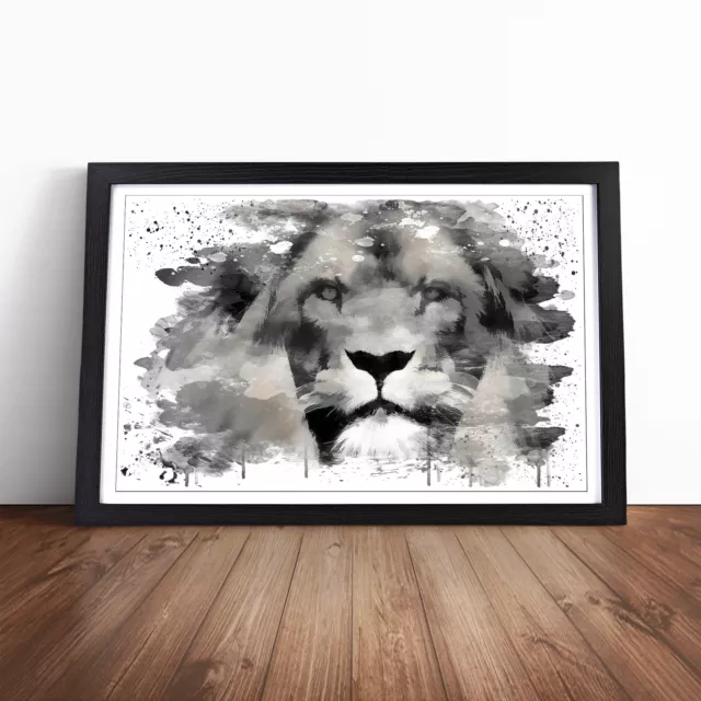 Lion Art V3 Wall Art Print Framed Canvas Picture Poster Home Decor