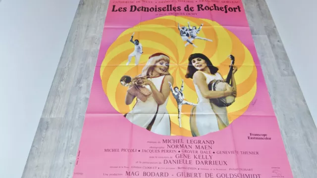 LES DEMOISELLES DE ROCHEFORT ! jacques demy  c deneuve affiche 1967  1er sortie