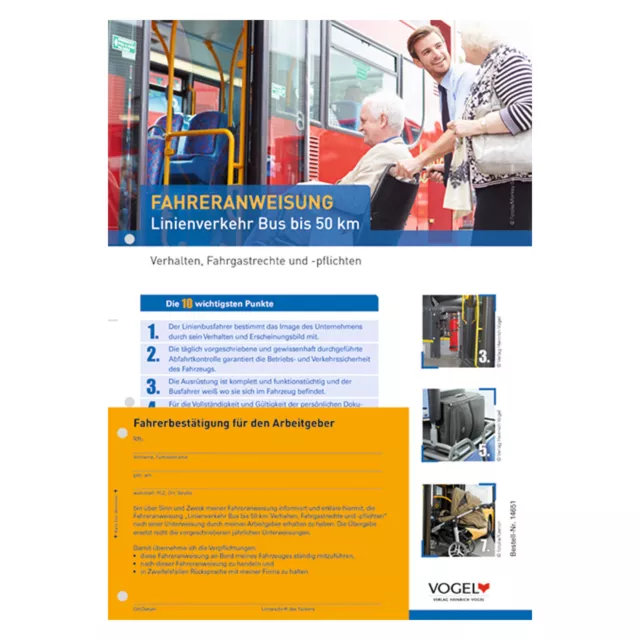 Fahreranweisung Linienverkehr Bus Verhalten, Fahrgastrechte und -pflichten