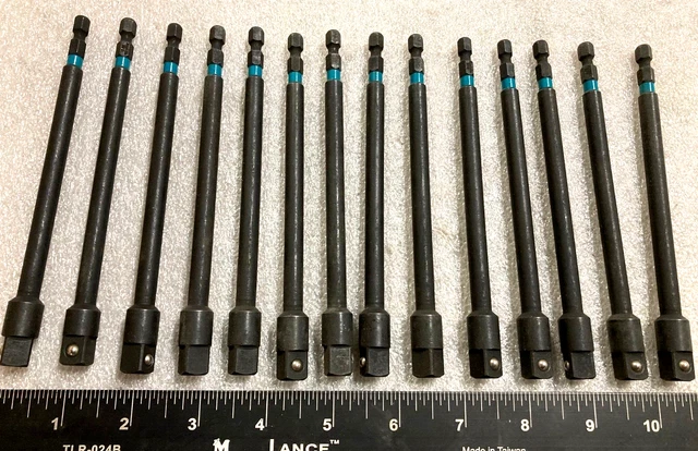 Makita A-99409 Impactx 3/8" x 6" Socket Adapter - Lot of 14