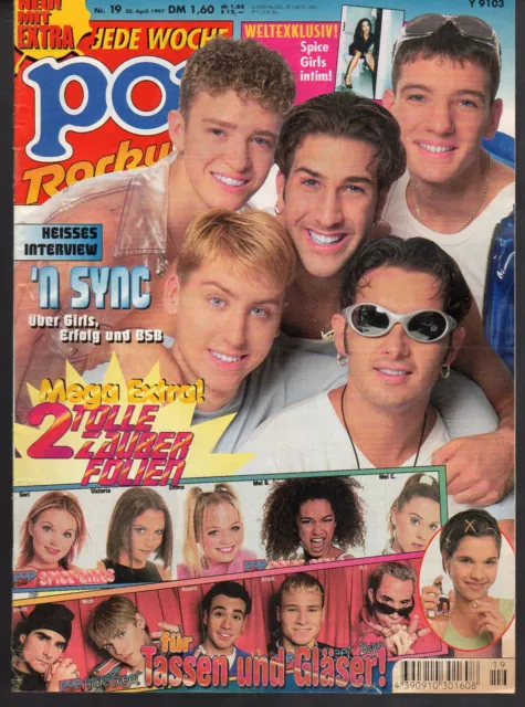 Pop Rocky 19 / 30.4.1997 / ´N Sync, Spice Girl Victoria, Blackstreet + Folien