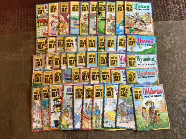Lot Of 50 Highlights Which Way USA? State Maps all include maps!! Full set