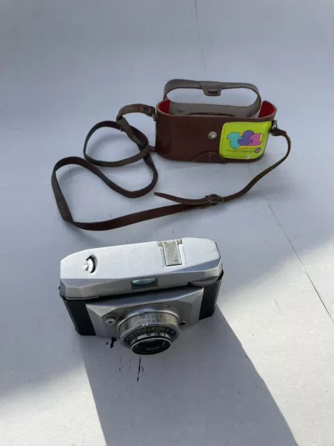 ANCIEN APPAREIL PHOTO VINTAGE 35mm - FERRANIA LINCE 3 - Italie 1963 + Pochette