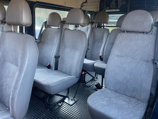 9 Ford Transit Van/Bus Passenger Seats 2004 - Back Three Rows - Almost As New