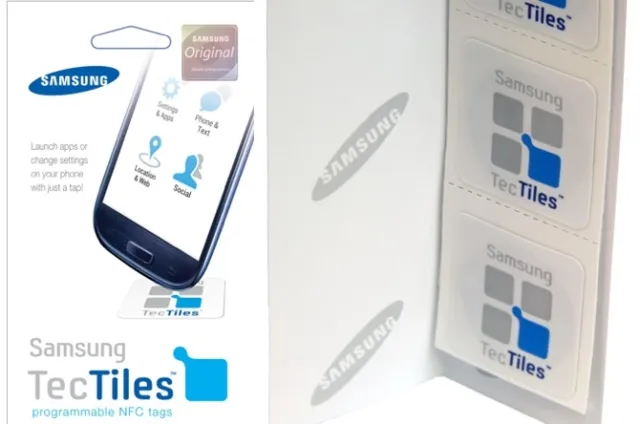5 units of Samsung Tec Tiles Programmable NFC Tags - That's 2