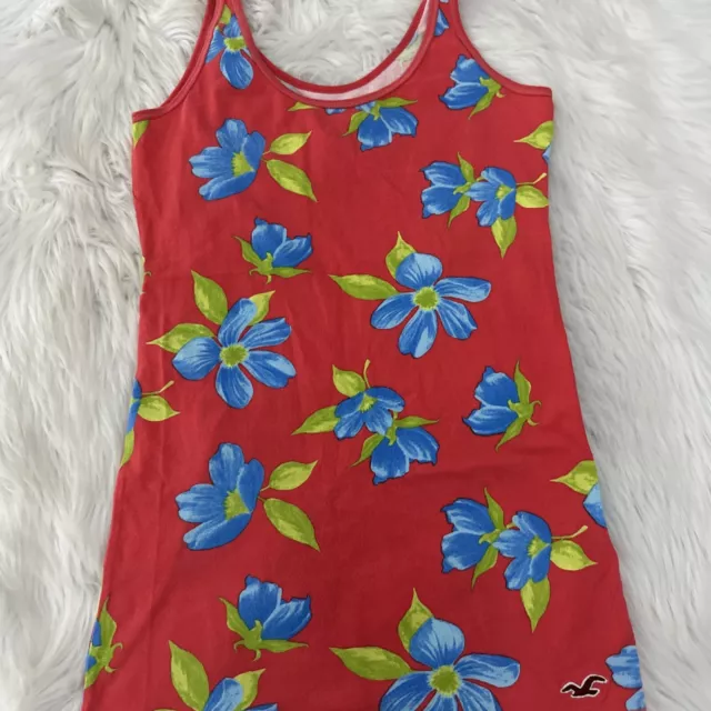 Hollister Womens So Cal Stretch Pink Floral Tank Top L Sleeveless Comfort