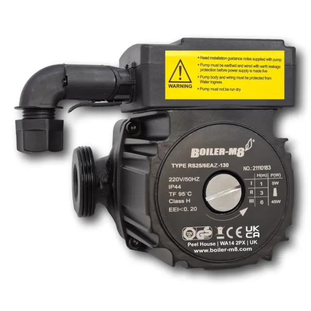 Boiler-m8 Central Heating Circulator Pump compatible with Grundfos UPS A Rated +