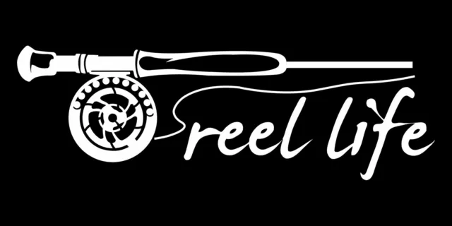 Reel Life Fly Fishing Vinyl JDM Ute Car 4x4 Decal Sticker Gift Funny Fish Boat