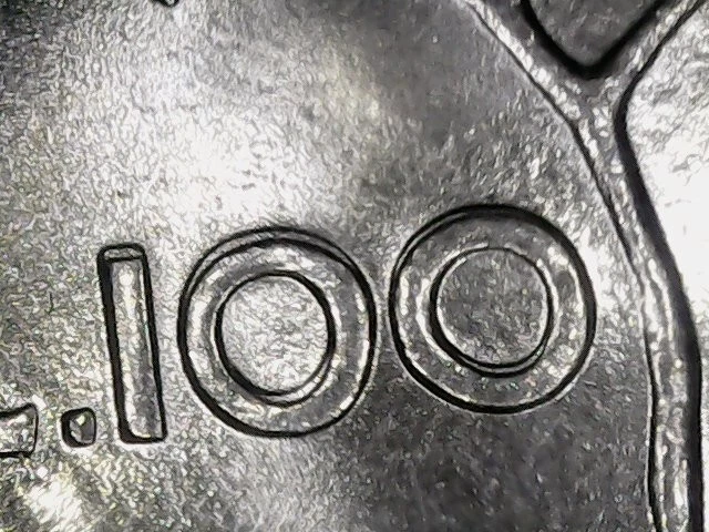 100 Lire 1979 Sdoppiamento Del Profilo Al Dritto E Del Valore Al Rovescio [Y141]