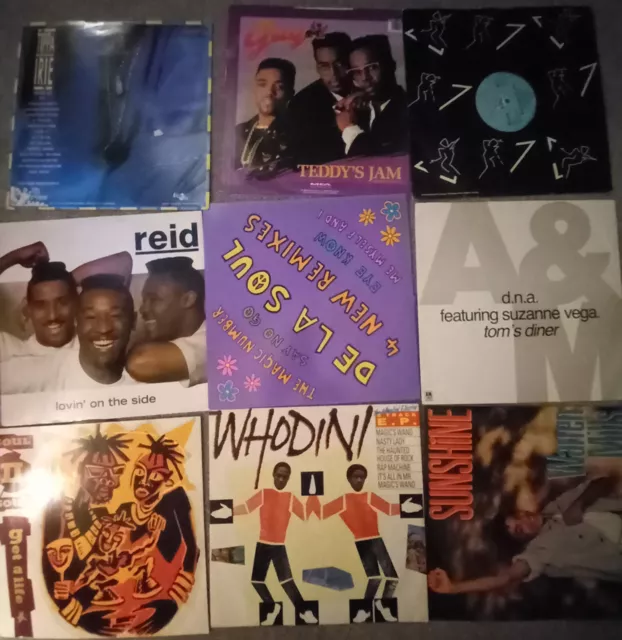 35 X 1980's 1990's Chart Dance Rap R&B Hip Hop 12" Vinyl Records Job Lot Bundle