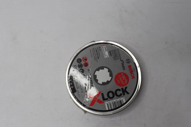 (10-Pk) Bosch Straight Cutting Disc Standard  X-Lock 125mm x 22.23mm x 1mm