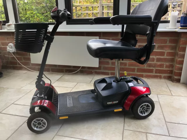 mobility scooter in red. Little used in excellent condition.