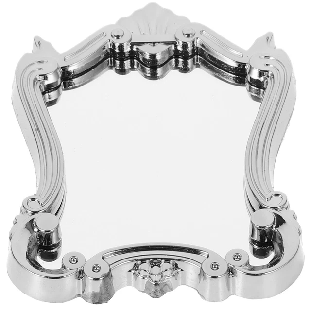 Plastic Child Doll House Miniature Mirror Dollhouse Toys Mirrors 2