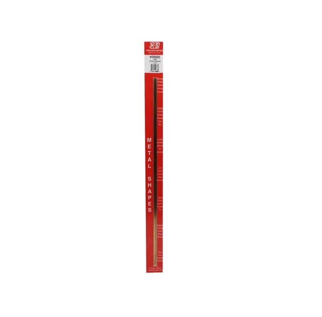 Tubo de latón rectangular K&S 9886, 12 pulgadas