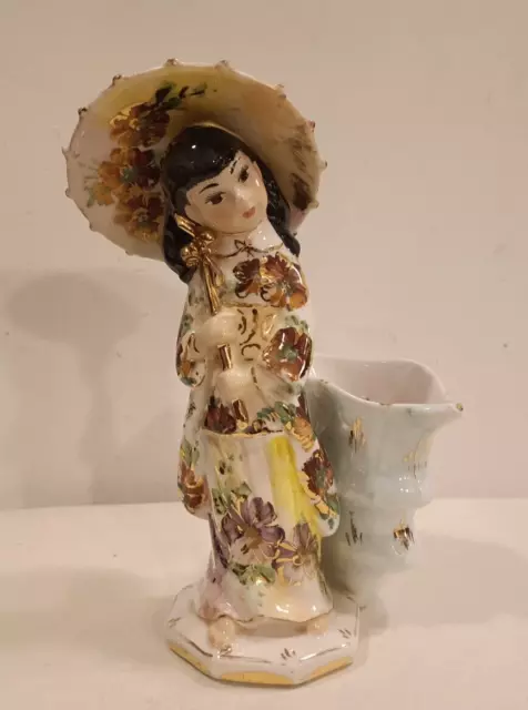 SCULTURA, STATUETTA a forma di GIAPPONESE - CERAMICA - GIRARDI - ANNI '50