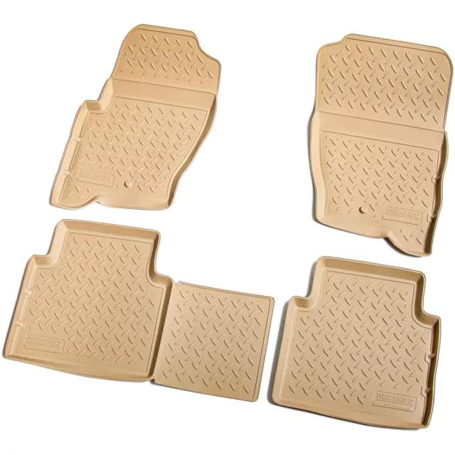 Gummi Fussmatten passend für Range Rover Sport i L320, LS | 2005-2013 | beige