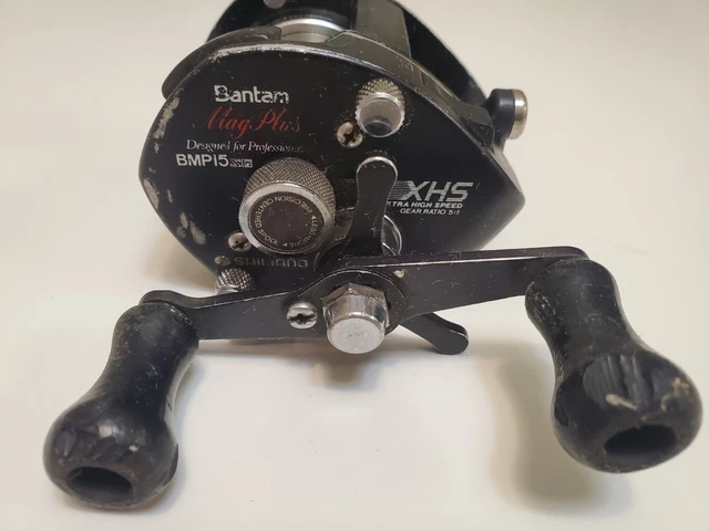 VINTAGE SHIMANO BANTAM MAG PLUS BMP 15X XHS ExtraHighSpeed Bass